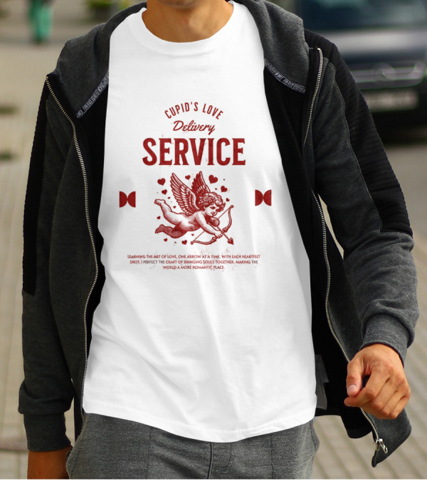 Cupid's Love Delivery Service Crafting Romance One Arrow At A Time T-Shirt