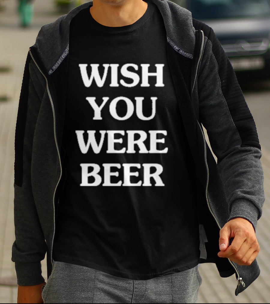 Kansas City Wish You Were Beer Text T-Shirt