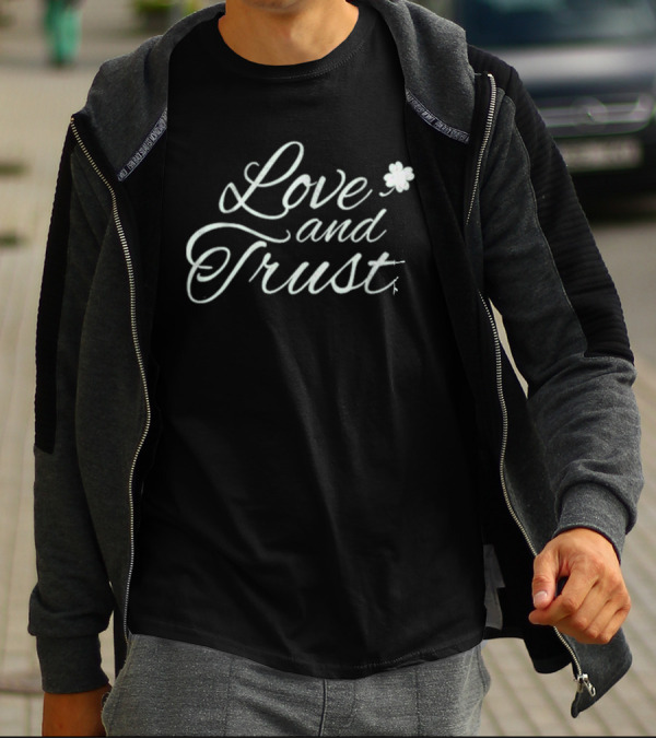 Love And Trust Shamrock Boston Basketball T-Shirt