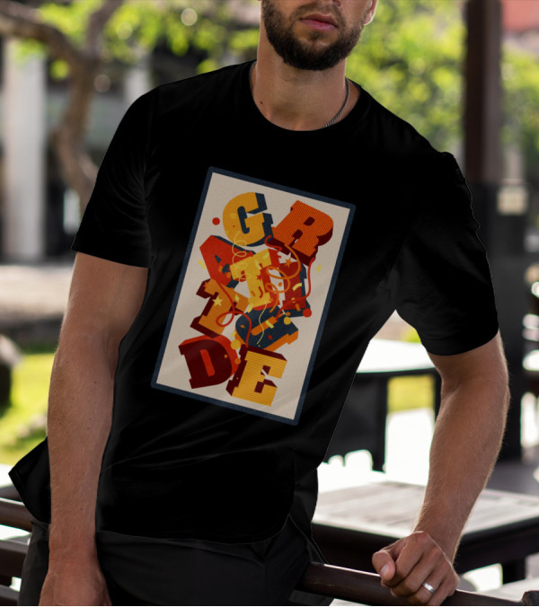 GRADE 3D Letter Explosion T-Shirt