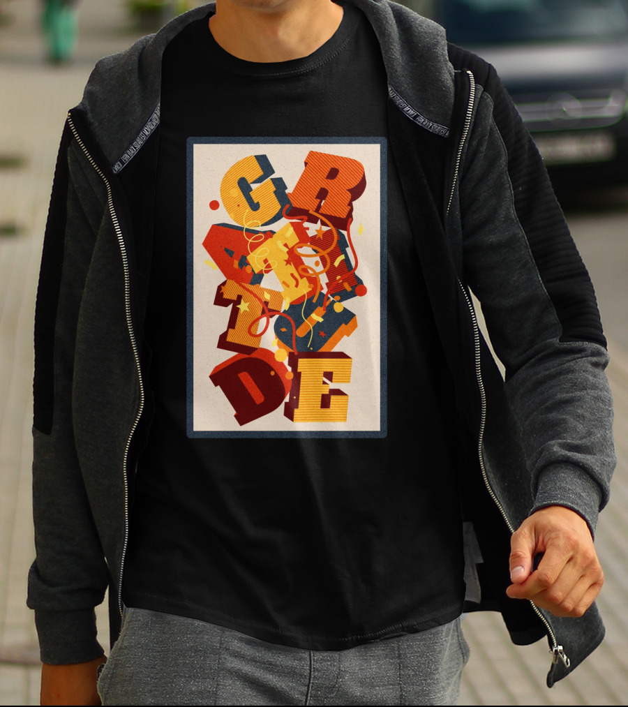 GRADE 3D Letter Explosion T-Shirt