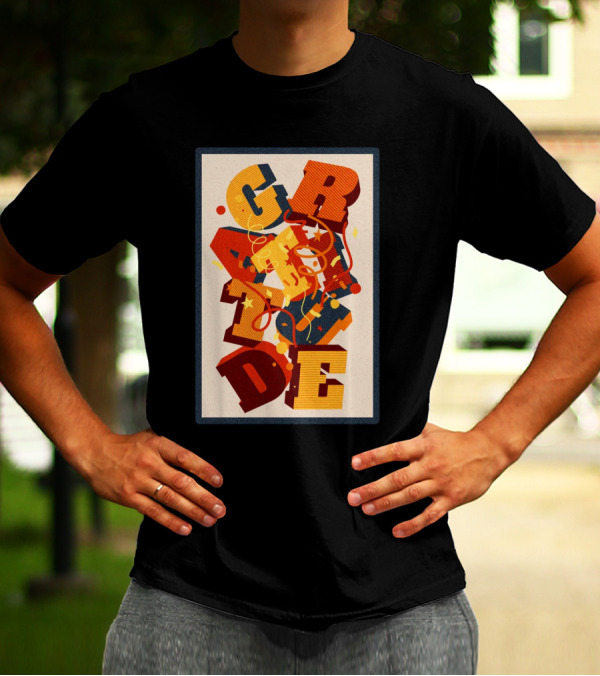 GRADE 3D Letter Explosion T-Shirt