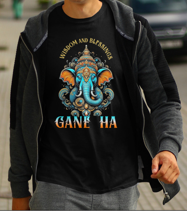 Wisdom And Blessings Ganesha T-Shirt