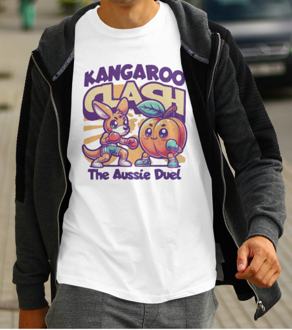 Kangaroo Clash The Aussie Duel T-Shirt