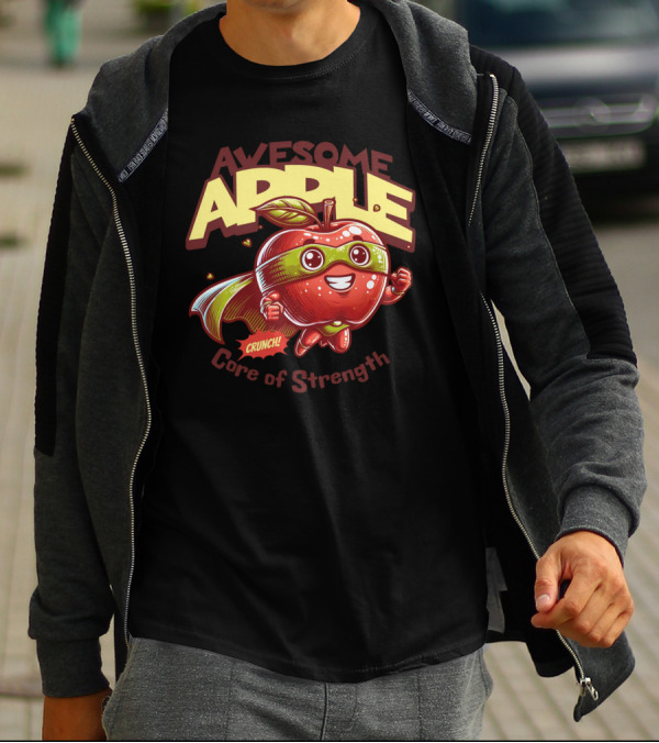 Awesome Apple Crunch Core Of Strength T-Shirt