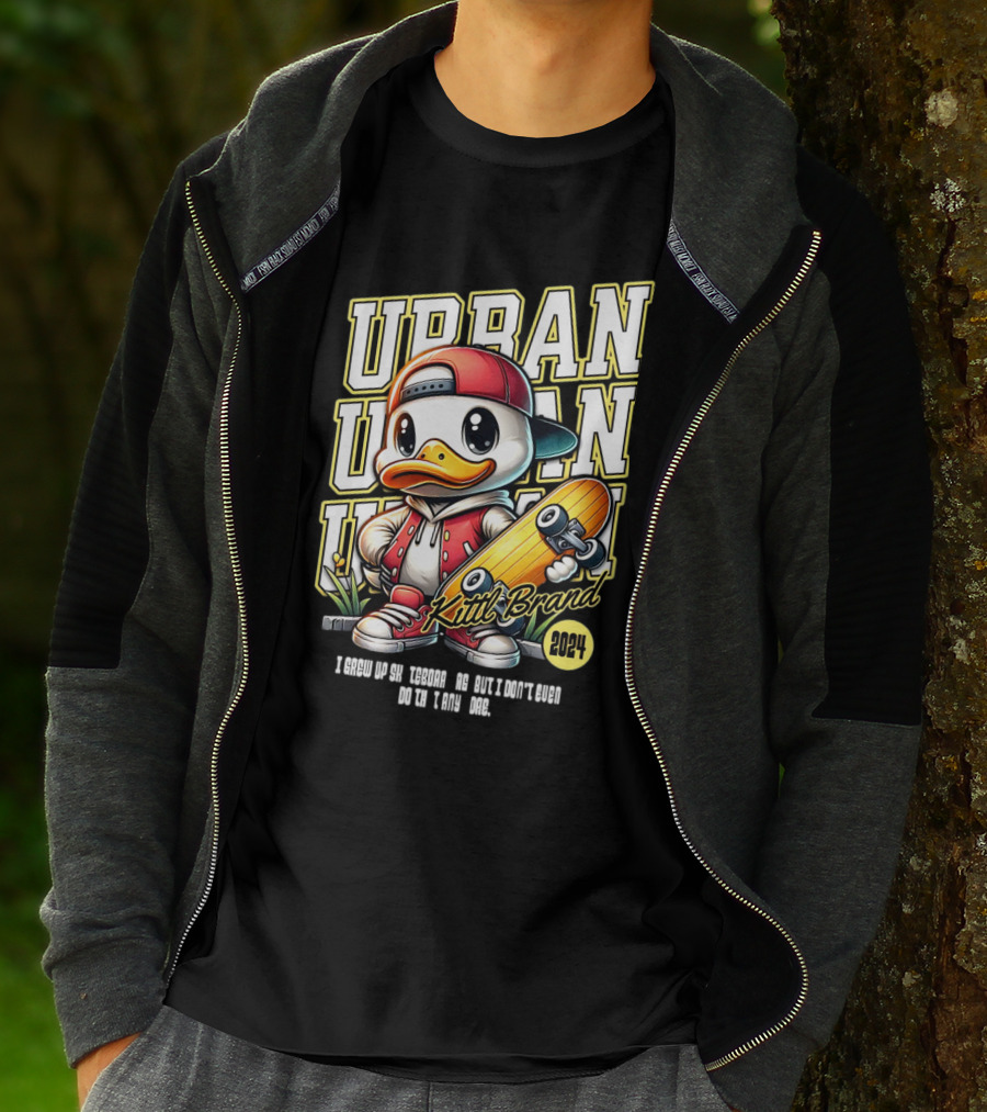 Urban Duck Skateboarding Kittl Brand T-Shirt