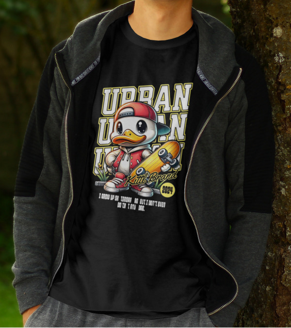 Urban Duck Skateboarding Kittl Brand T-Shirt