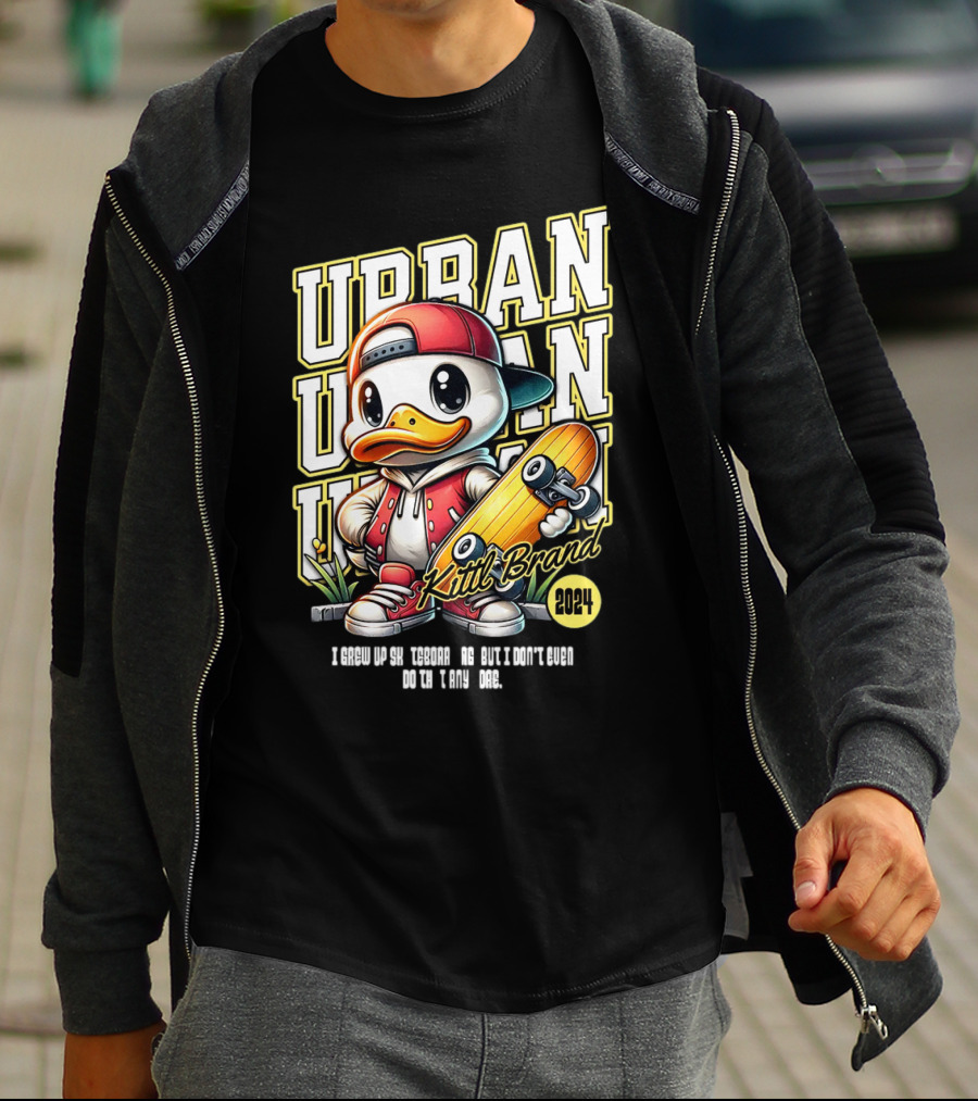 Urban Duck Skateboarding Kittl Brand T-Shirt