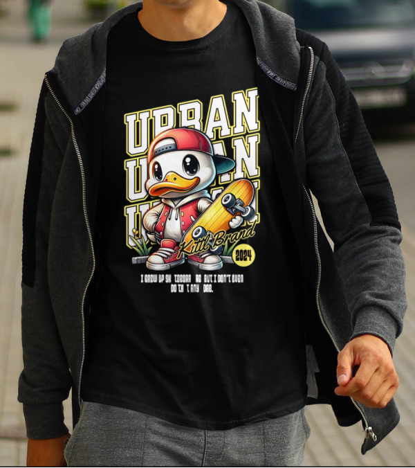 Urban Duck Skateboarding Kittl Brand T-Shirt