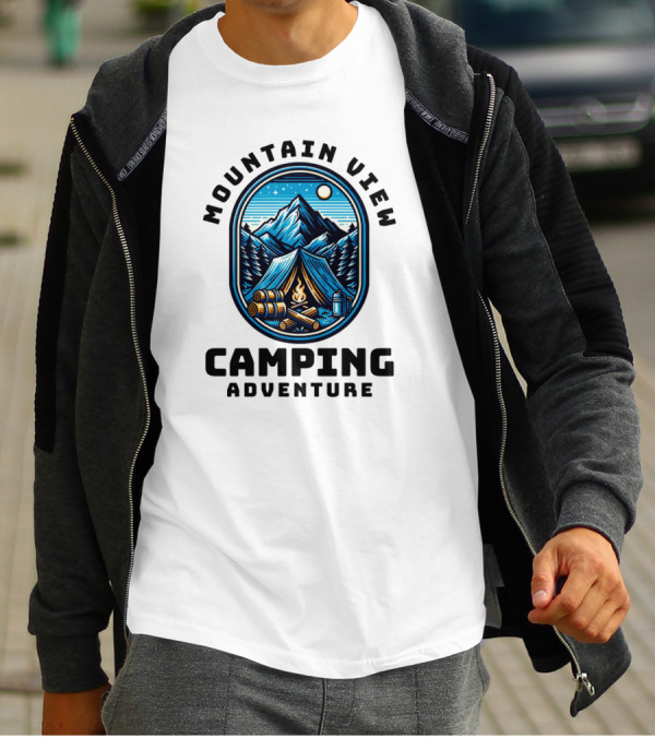 Mountain View Camping Adventure T-Shirt