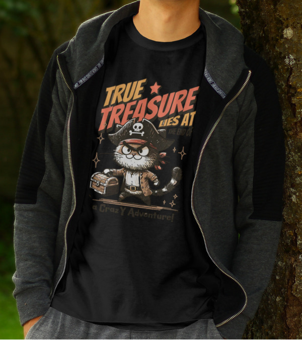 TRUE TREASURE LIES AT THE END OF A CraZY Adventure T-Shirt