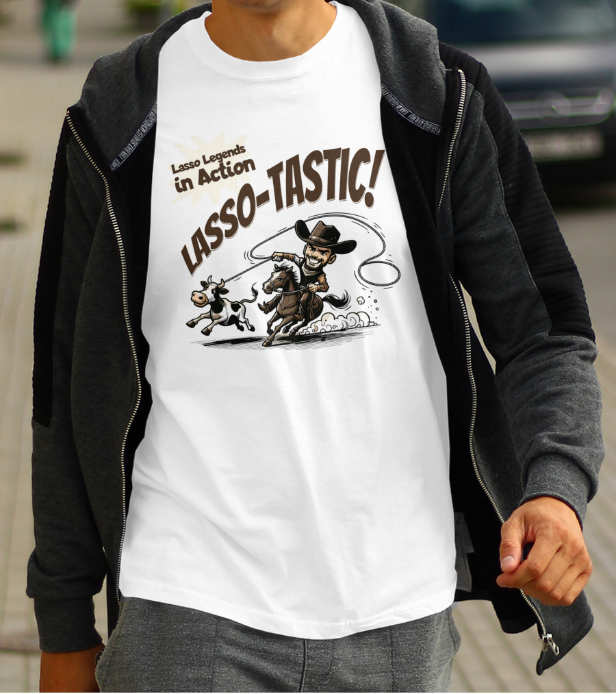 Lasso Legends In Action Lasso-Tastic Cowboy Adventure T-Shirt