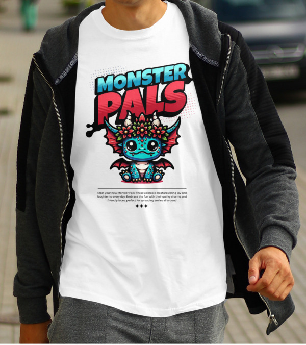 MONSTER PALS Adorable Creatures With Quirky Charm And Friendly Faces T-Shirt