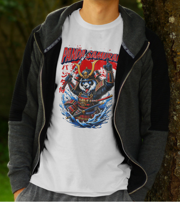 Panda Samurai Cute Japanese Warrior T-Shirt
