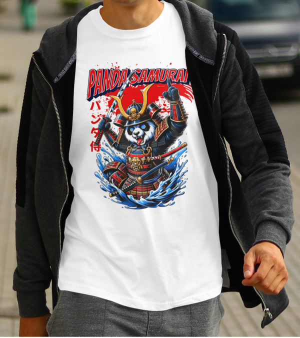 Panda Samurai Cute Japanese Warrior T-Shirt