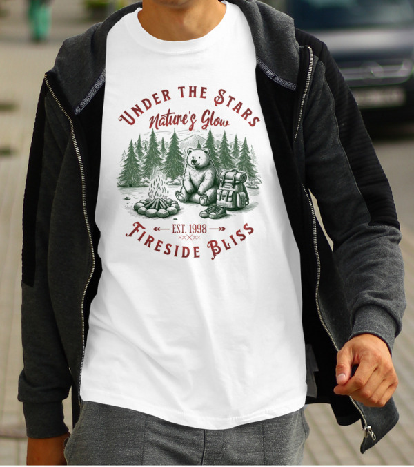 Under The Stars Nature's Glow Fireside Bliss EST 1998 T-Shirt