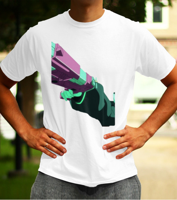 Rebecca Cyberpunk Edgerunners Aesthetic Gun T-Shirt