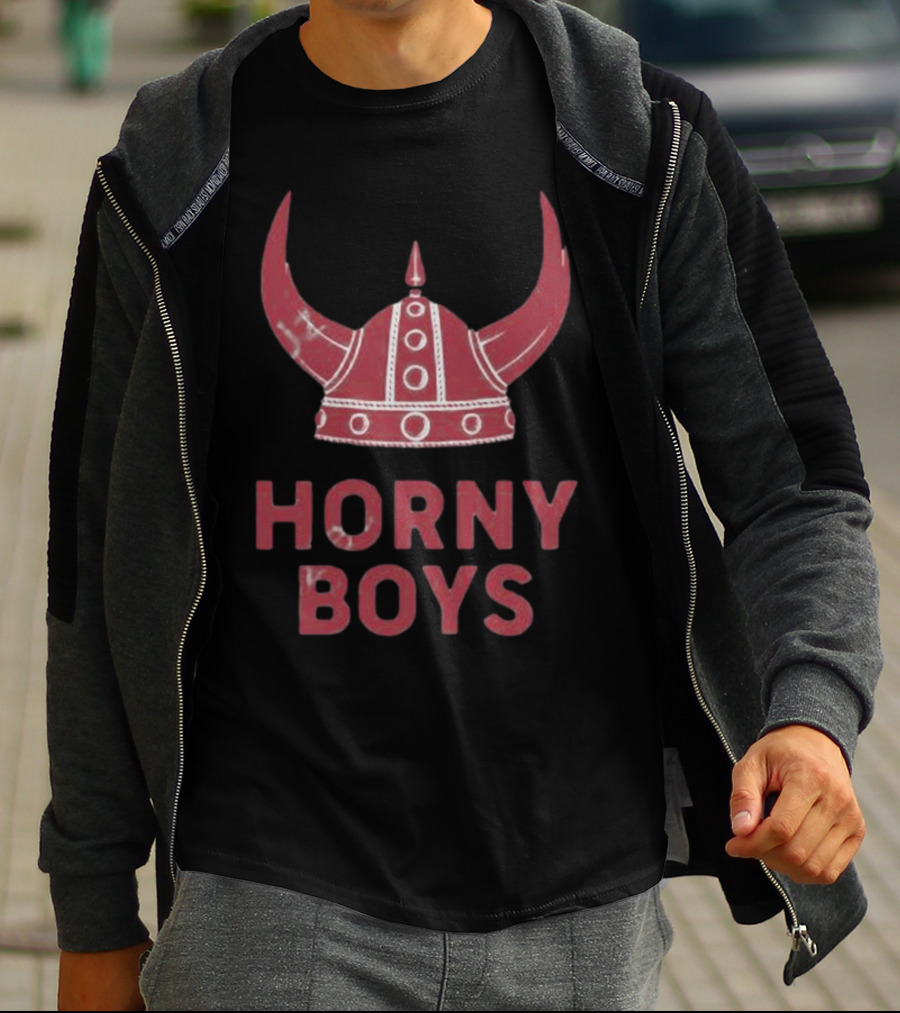 Horny Boys Viking Horned Helmet T-Shirt
