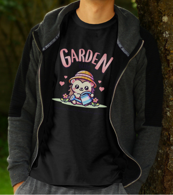 Garden Bliss Hedgehog Tends To Its Beautiful Garden T-Shirt