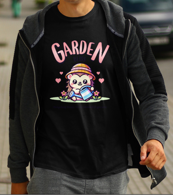 Garden Bliss Hedgehog Tends To Its Beautiful Garden T-Shirt