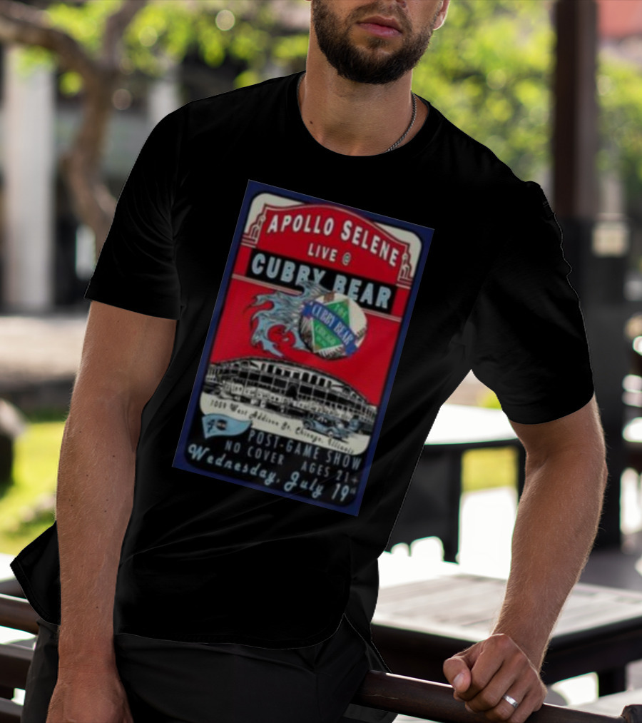 Apollo Selene Live At Cubby Bear Chicago July 19 Post-Game Show 21+ T-Shirt
