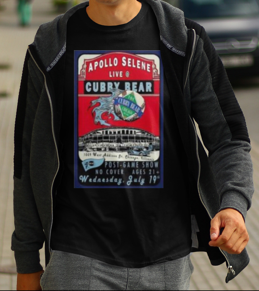 Apollo Selene Live At Cubby Bear Chicago July 19 Post-Game Show 21+ T-Shirt