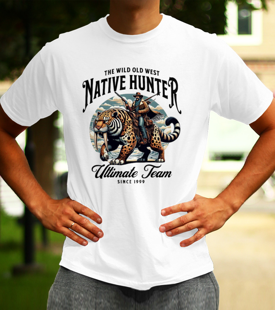 The Wild Old West Native Hunter Ultimate Team Since 1999 T-Shirt