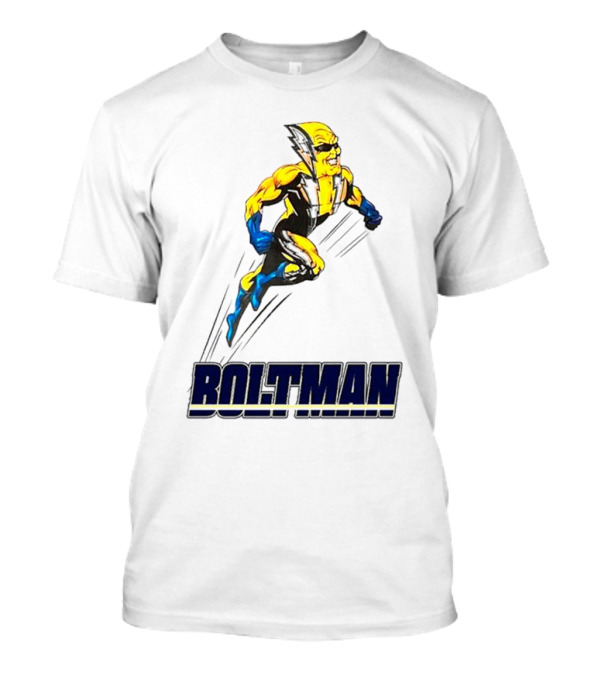 BOLTACLAUS BOLTMAN Superhero Santa T-Shirt