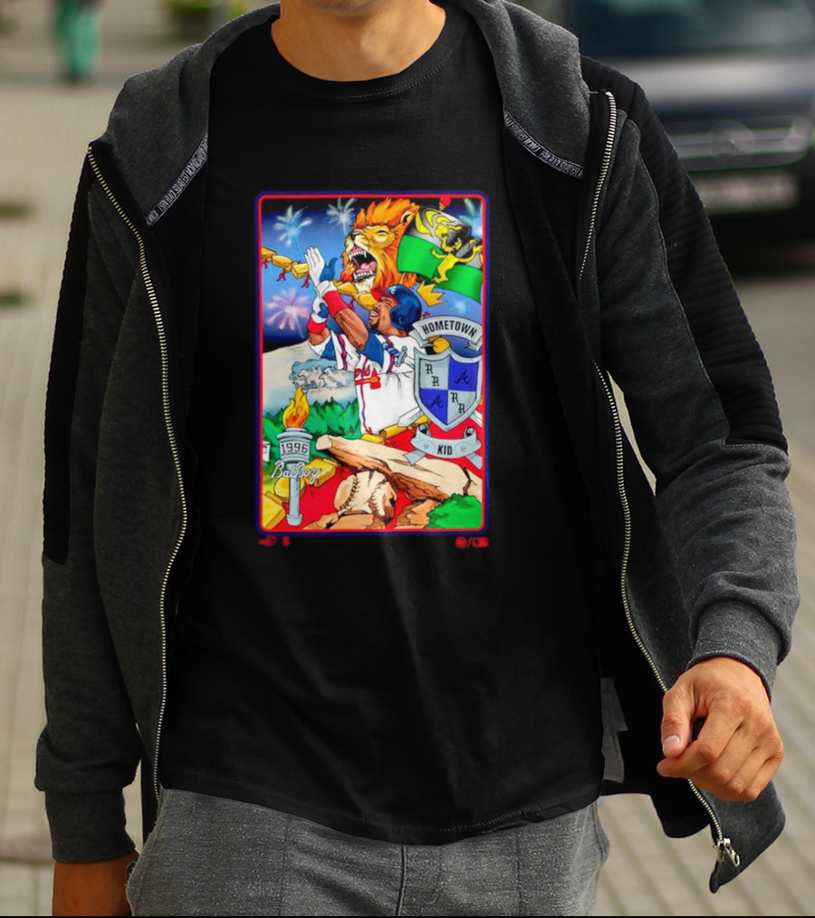 Hometown Kid Bat Boy 1996 Braves Lion Fireworks T-Shirt