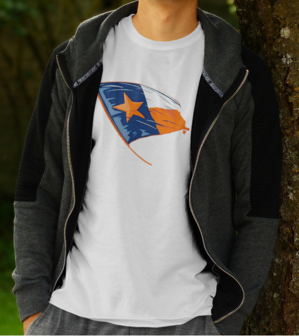 Houston Texas Lone Star Flag T-Shirt
