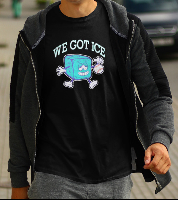 We Got Ice 90’s Baseball Mascot Cube T-Shirt