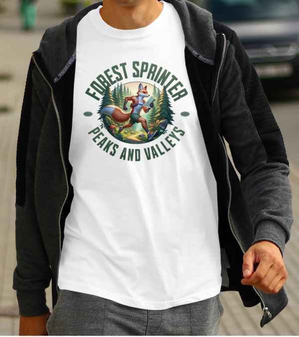Forest Sprinter Peaks And Valleys T-Shirt