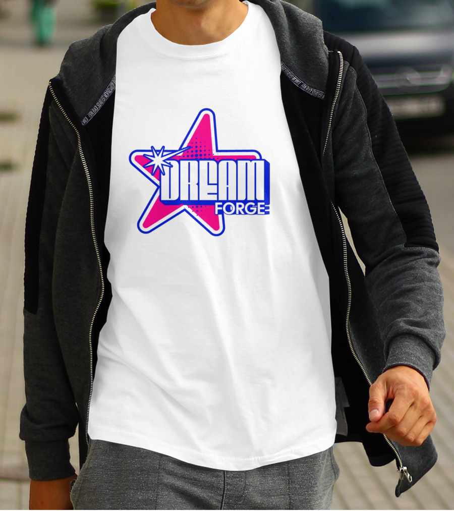 Dream Forge Star Bright Neon Retro T-Shirt