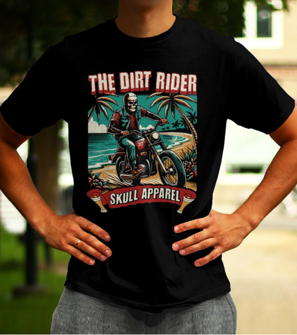 The Dirt Rider Skull Apparel 177 Beach Motorcycle Adventure T-Shirt
