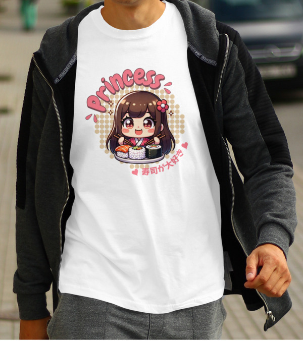 Princess Sushi Japanese Girl Cute T-Shirt