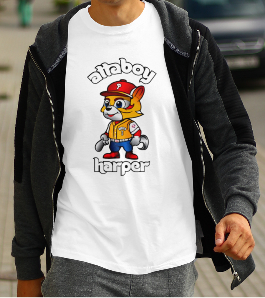 Atta Boy Harper Philly Cartoon Baseball Character T-Shirt