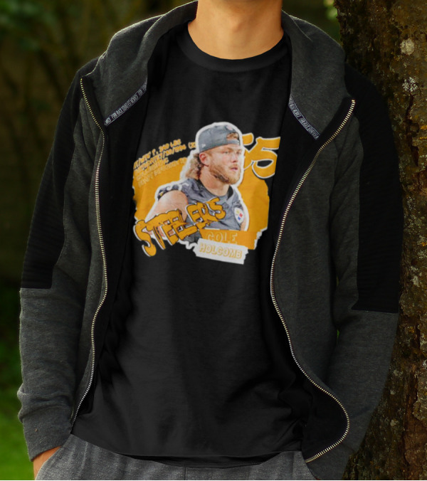 Steelers Football Cole Holcomb 55 Weight 240 Lbs Height 6'1 T-Shirt