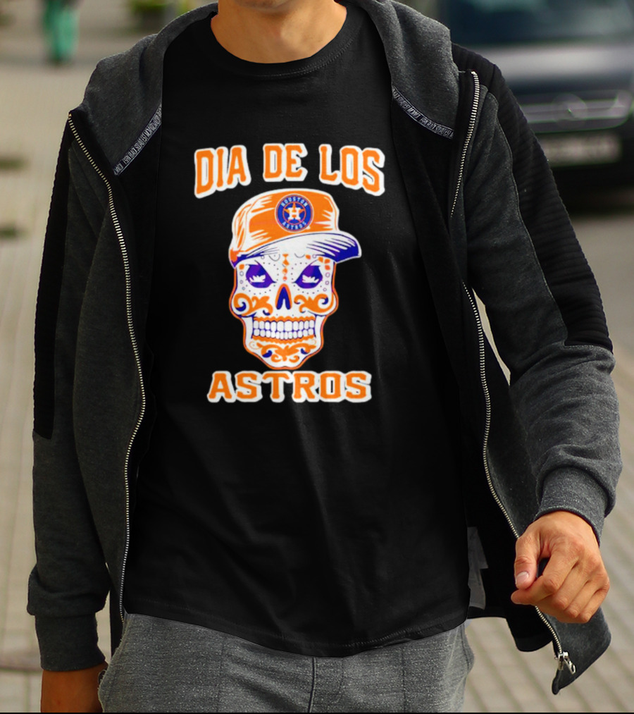 Dia De Los Astros Houston Sugar Skull T-Shirt