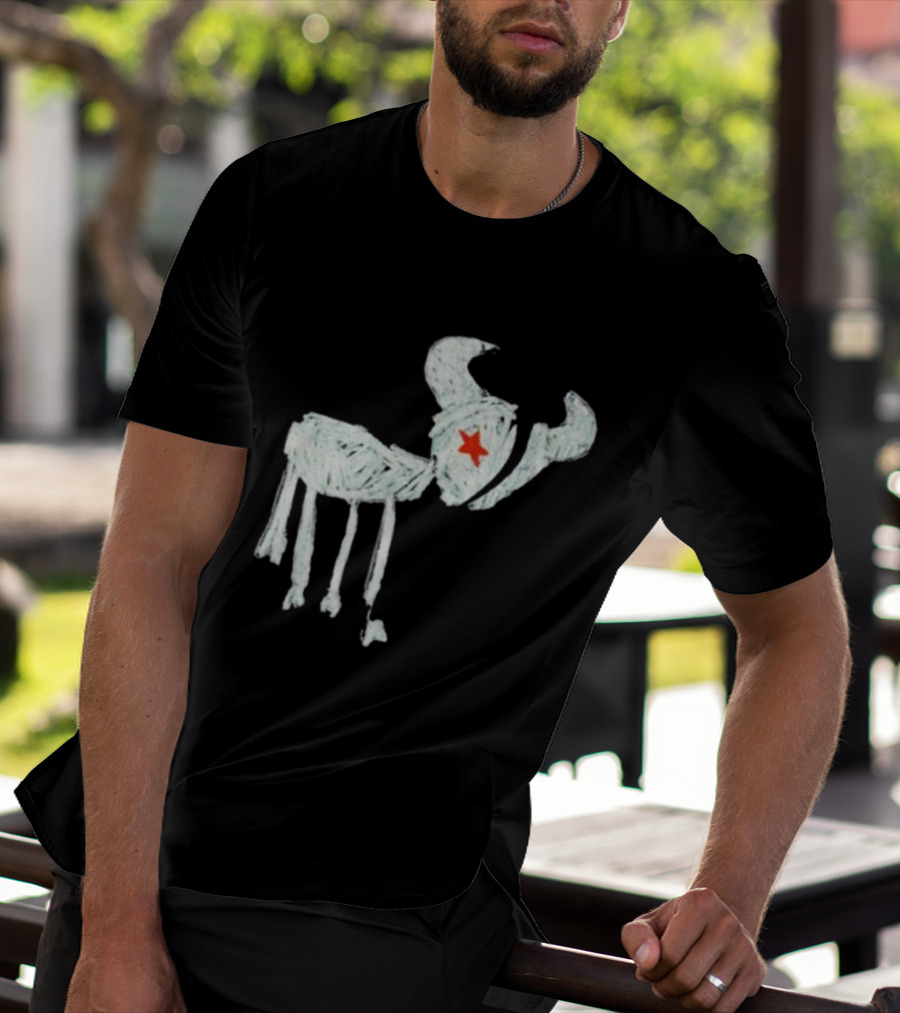 Wearetexans For All The Texans Bull Icon With Red Star T-Shirt