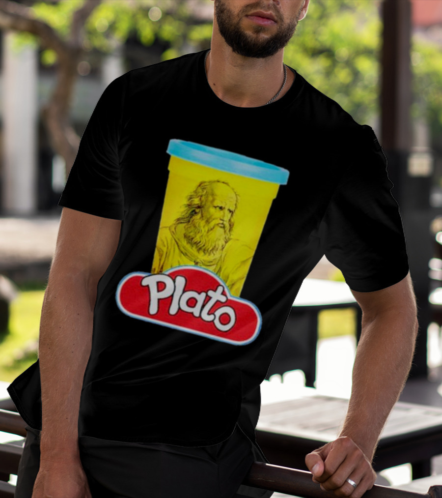 Plato Philosopher Meets Play Doh Parody Mashup T-Shirt