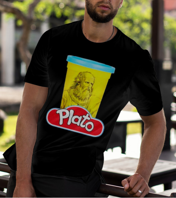Plato Philosopher Meets Play Doh Parody Mashup T-Shirt