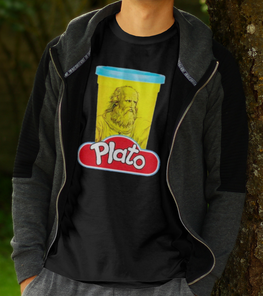 Plato Philosopher Meets Play Doh Parody Mashup T-Shirt