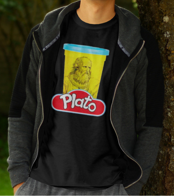 Plato Philosopher Meets Play Doh Parody Mashup T-Shirt