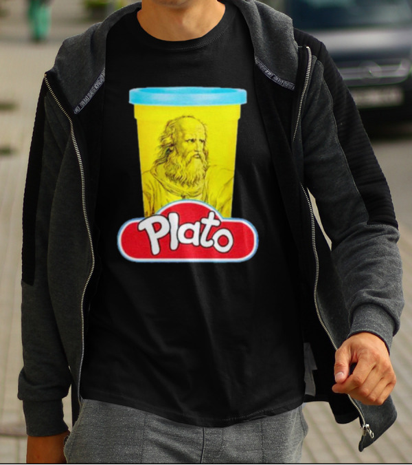Plato Philosopher Meets Play Doh Parody Mashup T-Shirt