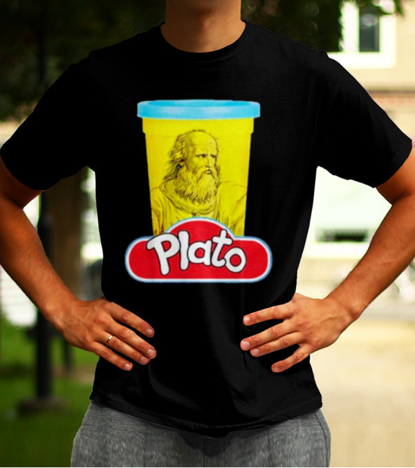 Plato Philosopher Meets Play Doh Parody Mashup T-Shirt