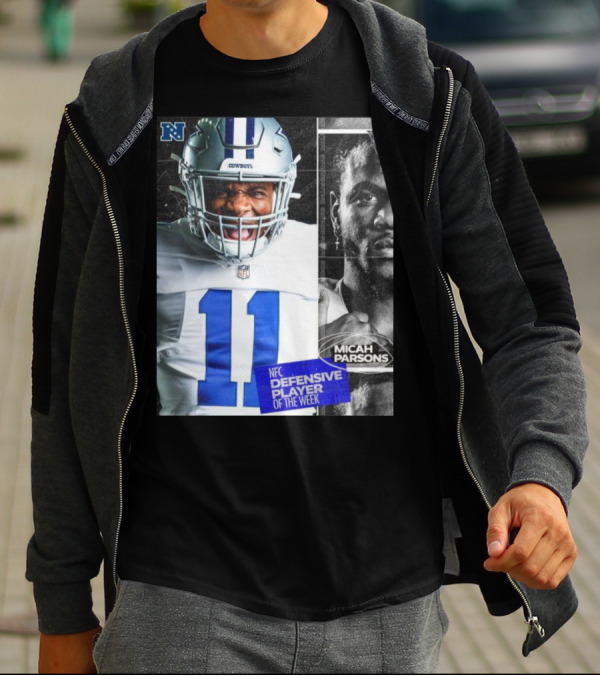 Dallas Cowboys 11 Micah Parsons NFC Defensive Player Of The Week T-Shirt