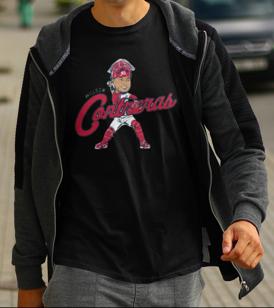 Willson Contreras Catcher Caricature 40 T-Shirt