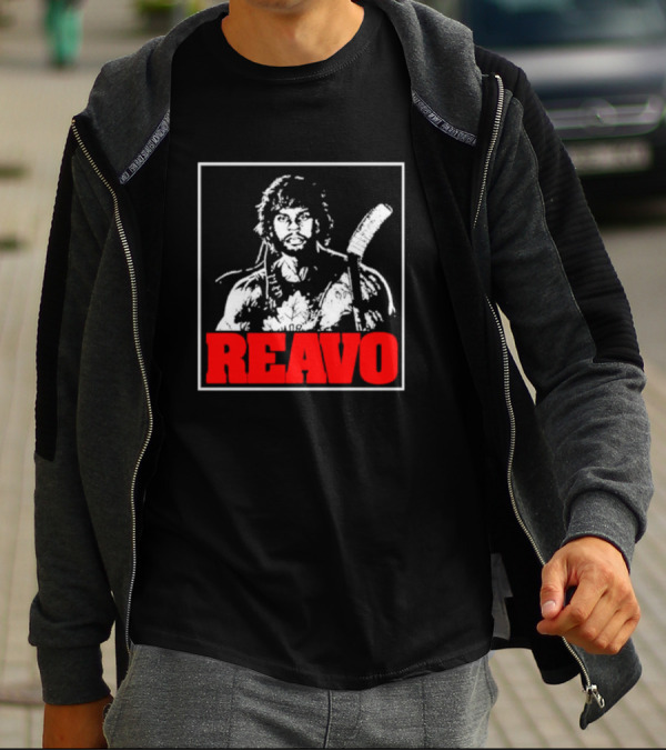 REAVO Hockey Warrior Illustration With Flow Jerguson Reavo T-Shirt