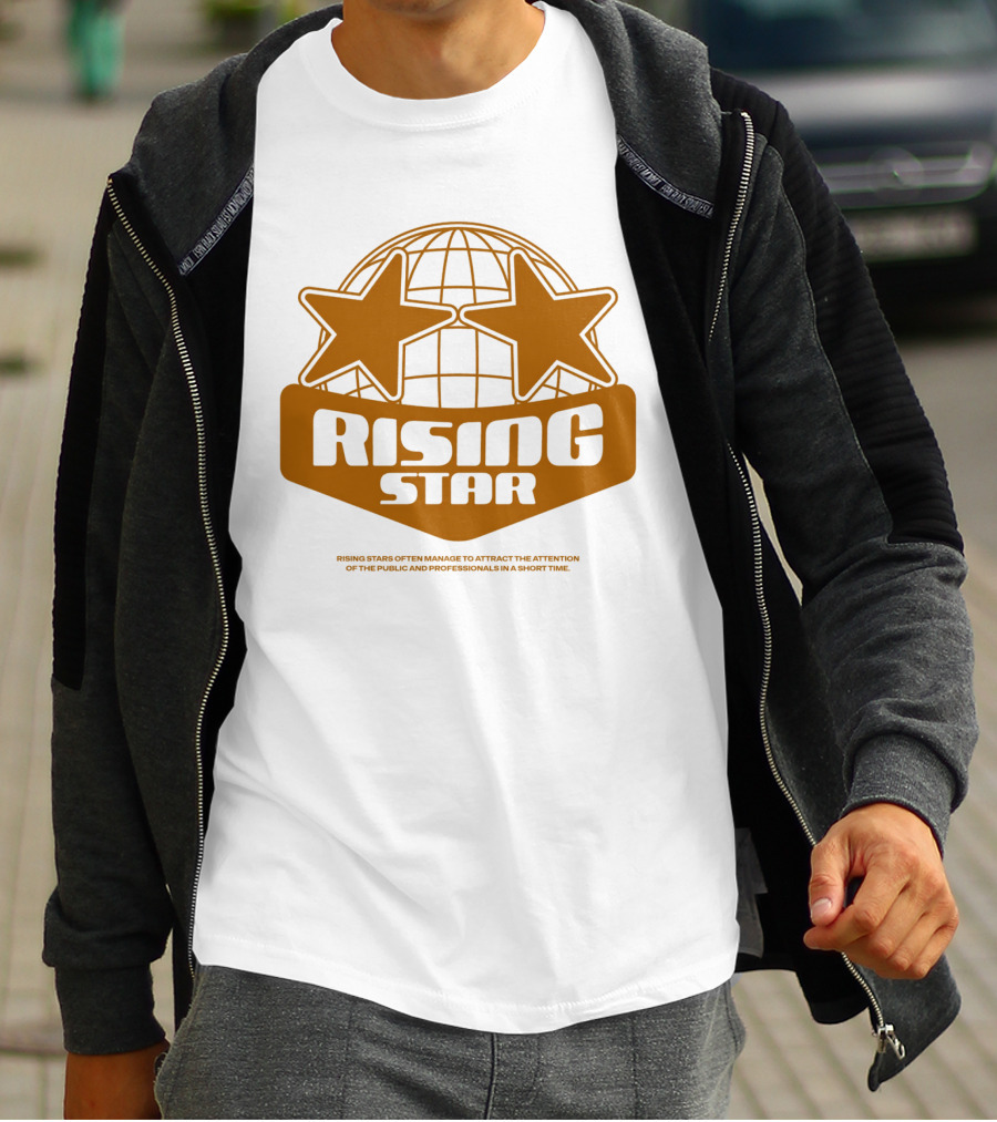 Supalonely Rising Star Two Stars Globe T-Shirt