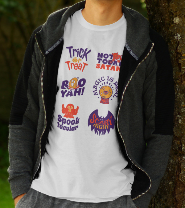 Trick Or Treat Not Today Satan Boo Yah Magic Is Real Spooktacular Scary Night T-Shirt